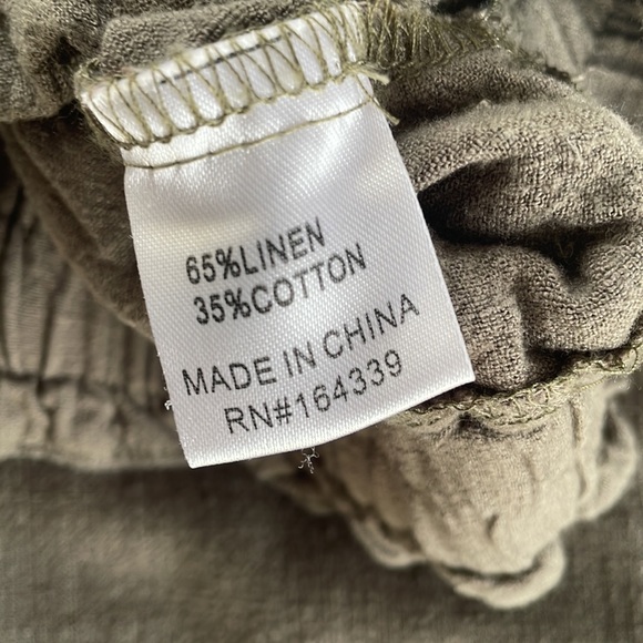 Linen flowy capris - Picture 3 of 3